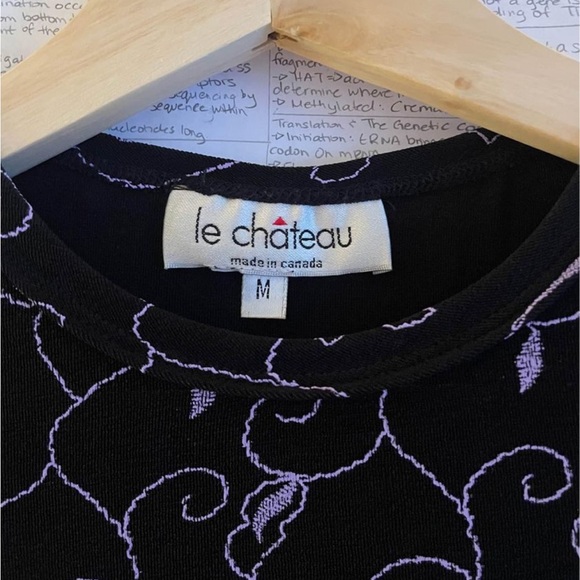 Vintage Le Chateau Floral Midi Dress - Picture 3 of 3